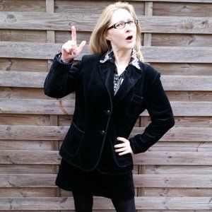 Refashioned Vintage Velvet Suit (M/L)